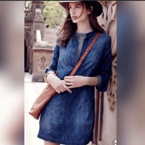 Madewell Denim Popover Shirt Dress